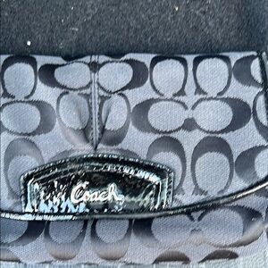 Coach Black Signature Clutch